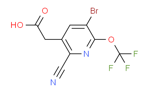 AM189041 | 1806227-67-7 | 3-Bromo-6-cyano-2-(trifluoromethoxy)pyridine-5-acetic acid