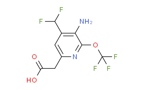 AM189045 | 1804533-36-5 | 3-Amino-4-(difluoromethyl)-2-(trifluoromethoxy)pyridine-6-acetic acid