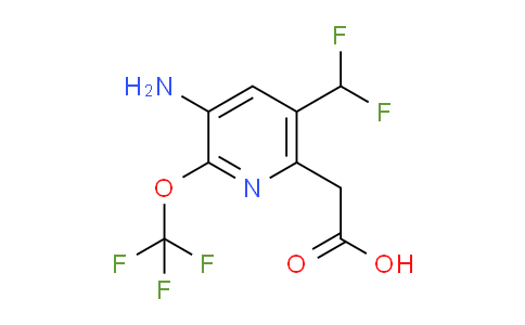 AM189048 | 1804536-53-5 | 3-Amino-5-(difluoromethyl)-2-(trifluoromethoxy)pyridine-6-acetic acid