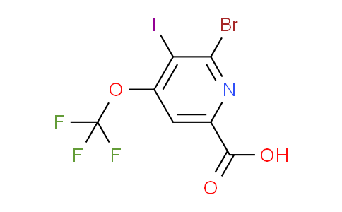 AM189054 | 1804563-90-3 | 2-Bromo-3-iodo-4-(trifluoromethoxy)pyridine-6-carboxylic acid