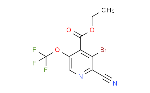 Ethyl 3-bromo-2-cyano-5-(trifluoromethoxy)pyridine-4-carboxylate