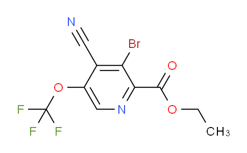 Ethyl 3-bromo-4-cyano-5-(trifluoromethoxy)pyridine-2-carboxylate