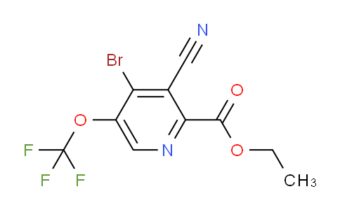 Ethyl 4-bromo-3-cyano-5-(trifluoromethoxy)pyridine-2-carboxylate