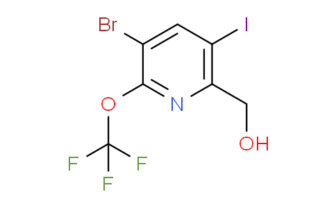 3-Bromo-5-iodo-2-(trifluoromethoxy)pyridine-6-methanol