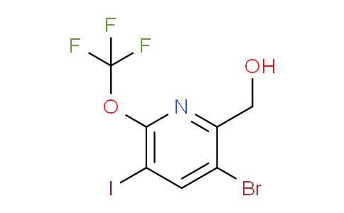 3-Bromo-5-iodo-6-(trifluoromethoxy)pyridine-2-methanol