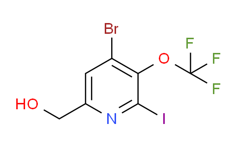4-Bromo-2-iodo-3-(trifluoromethoxy)pyridine-6-methanol