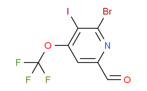 AM189101 | 1806222-45-6 | 2-Bromo-3-iodo-4-(trifluoromethoxy)pyridine-6-carboxaldehyde