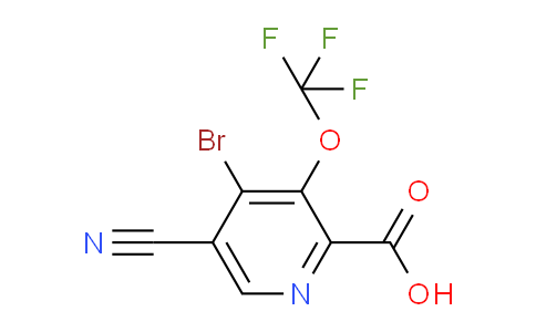 AM189119 | 1804559-02-1 | 4-Bromo-5-cyano-3-(trifluoromethoxy)pyridine-2-carboxylic acid