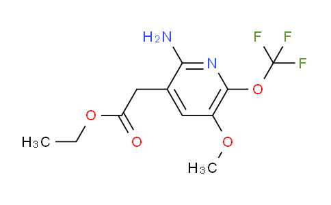 Ethyl 2-amino-5-methoxy-6-(trifluoromethoxy)pyridine-3-acetate