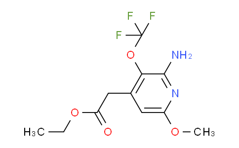 Ethyl 2-amino-6-methoxy-3-(trifluoromethoxy)pyridine-4-acetate
