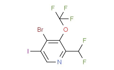 AM189153 | 1804648-89-2 | 4-Bromo-2-(difluoromethyl)-5-iodo-3-(trifluoromethoxy)pyridine