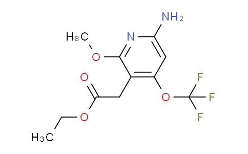 Ethyl 6-amino-2-methoxy-4-(trifluoromethoxy)pyridine-3-acetate