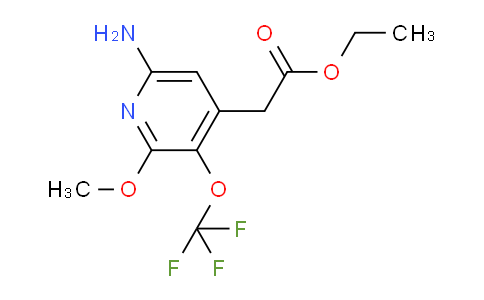 Ethyl 6-amino-2-methoxy-3-(trifluoromethoxy)pyridine-4-acetate