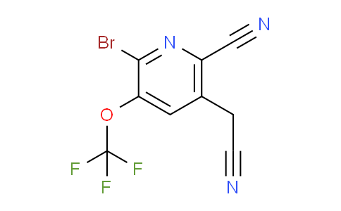 AM189197 | 1804389-08-9 | 2-Bromo-6-cyano-3-(trifluoromethoxy)pyridine-5-acetonitrile