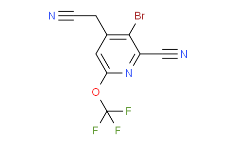 AM189204 | 1804393-51-8 | 3-Bromo-2-cyano-6-(trifluoromethoxy)pyridine-4-acetonitrile