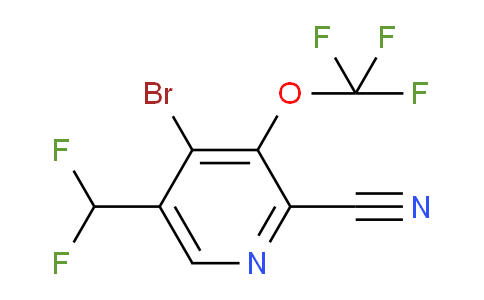 AM189239 | 1804571-53-6 | 4-Bromo-2-cyano-5-(difluoromethyl)-3-(trifluoromethoxy)pyridine