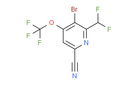 AM189253 | 1806103-90-1 | 3-Bromo-6-cyano-2-(difluoromethyl)-4-(trifluoromethoxy)pyridine