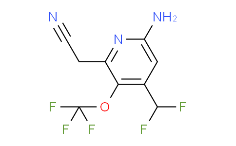 AM189259 | 1806096-64-9 | 6-Amino-4-(difluoromethyl)-3-(trifluoromethoxy)pyridine-2-acetonitrile