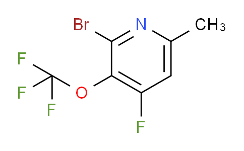 2-Bromo-4-fluoro-6-methyl-3-(trifluoromethoxy)pyridine