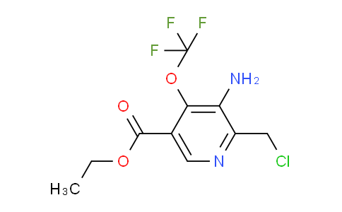 Ethyl 3-amino-2-(chloromethyl)-4-(trifluoromethoxy)pyridine-5-carboxylate