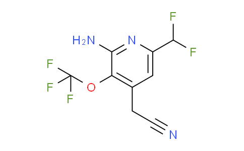 2-Amino-6-(difluoromethyl)-3-(trifluoromethoxy)pyridine-4-acetonitrile