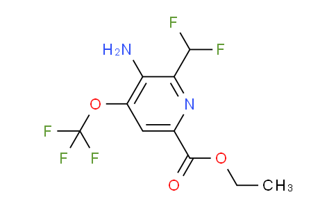 AM189296 | 1803991-51-6 | Ethyl 3-amino-2-(difluoromethyl)-4-(trifluoromethoxy)pyridine-6-carboxylate