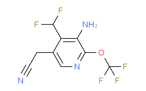 AM189324 | 1803989-86-7 | 3-Amino-4-(difluoromethyl)-2-(trifluoromethoxy)pyridine-5-acetonitrile