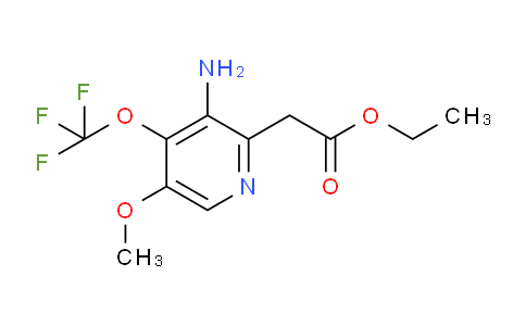 Ethyl 3-amino-5-methoxy-4-(trifluoromethoxy)pyridine-2-acetate