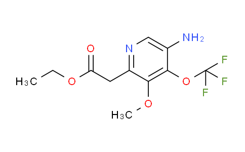 Ethyl 5-amino-3-methoxy-4-(trifluoromethoxy)pyridine-2-acetate