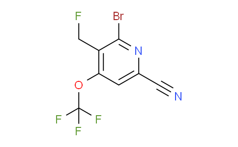 AM189346 | 1806229-38-8 | 2-Bromo-6-cyano-3-(fluoromethyl)-4-(trifluoromethoxy)pyridine