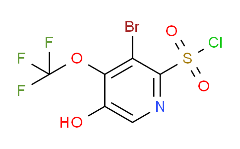 3-Bromo-5-hydroxy-4-(trifluoromethoxy)pyridine-2-sulfonyl chloride
