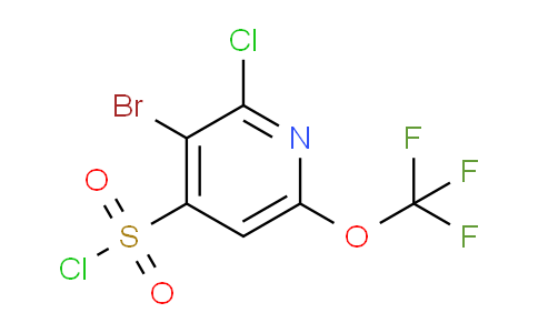 3-Bromo-2-chloro-6-(trifluoromethoxy)pyridine-4-sulfonyl chloride