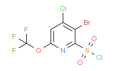 3-Bromo-4-chloro-6-(trifluoromethoxy)pyridine-2-sulfonyl chloride