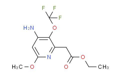 Ethyl 4-amino-6-methoxy-3-(trifluoromethoxy)pyridine-2-acetate