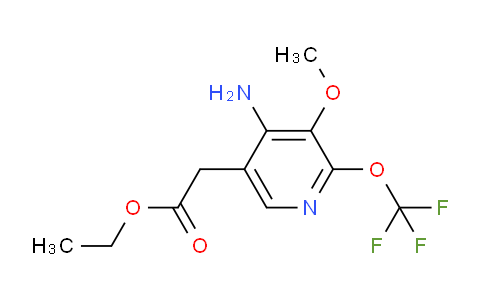AM18943 | 1803645-39-7 | Ethyl 4-amino-3-methoxy-2-(trifluoromethoxy)pyridine-5-acetate