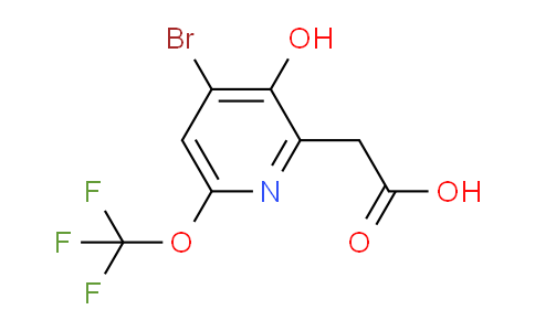 4-Bromo-3-hydroxy-6-(trifluoromethoxy)pyridine-2-acetic acid
