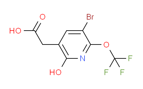 3-Bromo-6-hydroxy-2-(trifluoromethoxy)pyridine-5-acetic acid