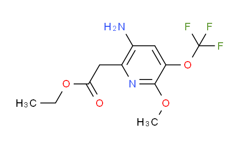 Ethyl 5-amino-2-methoxy-3-(trifluoromethoxy)pyridine-6-acetate