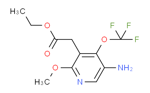 Ethyl 5-amino-2-methoxy-4-(trifluoromethoxy)pyridine-3-acetate