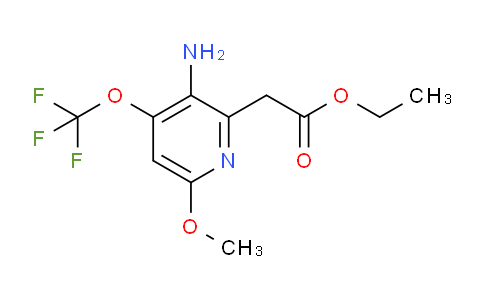 Ethyl 3-amino-6-methoxy-4-(trifluoromethoxy)pyridine-2-acetate