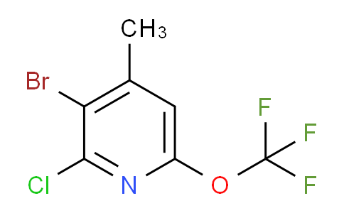 3-Bromo-2-chloro-4-methyl-6-(trifluoromethoxy)pyridine