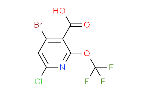 4-Bromo-6-chloro-2-(trifluoromethoxy)pyridine-3-carboxylic acid