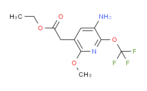 Ethyl 3-amino-6-methoxy-2-(trifluoromethoxy)pyridine-5-acetate