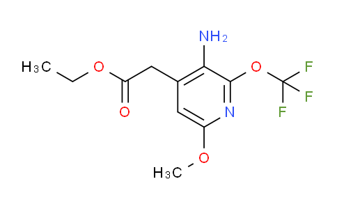 Ethyl 3-amino-6-methoxy-2-(trifluoromethoxy)pyridine-4-acetate