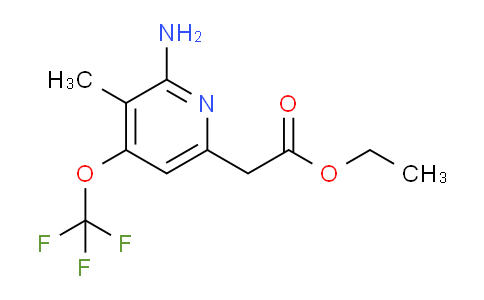 Ethyl 2-amino-3-methyl-4-(trifluoromethoxy)pyridine-6-acetate