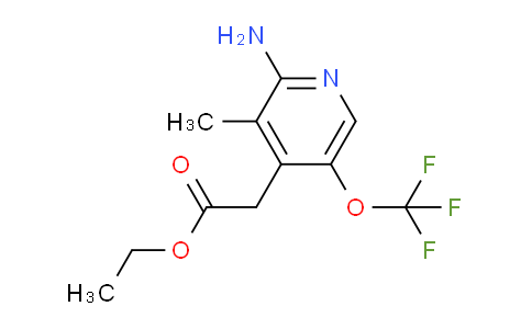 Ethyl 2-amino-3-methyl-5-(trifluoromethoxy)pyridine-4-acetate