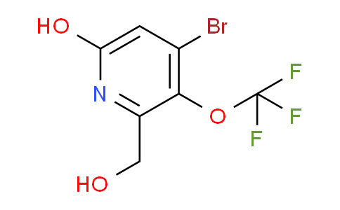 4-Bromo-6-hydroxy-3-(trifluoromethoxy)pyridine-2-methanol