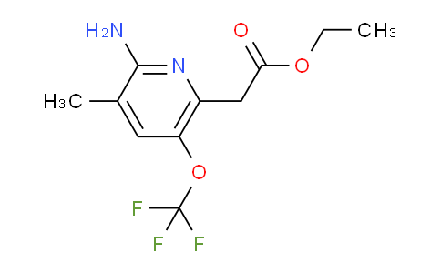Ethyl 2-amino-3-methyl-5-(trifluoromethoxy)pyridine-6-acetate