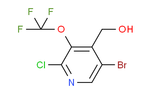 5-Bromo-2-chloro-3-(trifluoromethoxy)pyridine-4-methanol