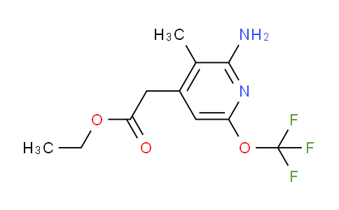 Ethyl 2-amino-3-methyl-6-(trifluoromethoxy)pyridine-4-acetate